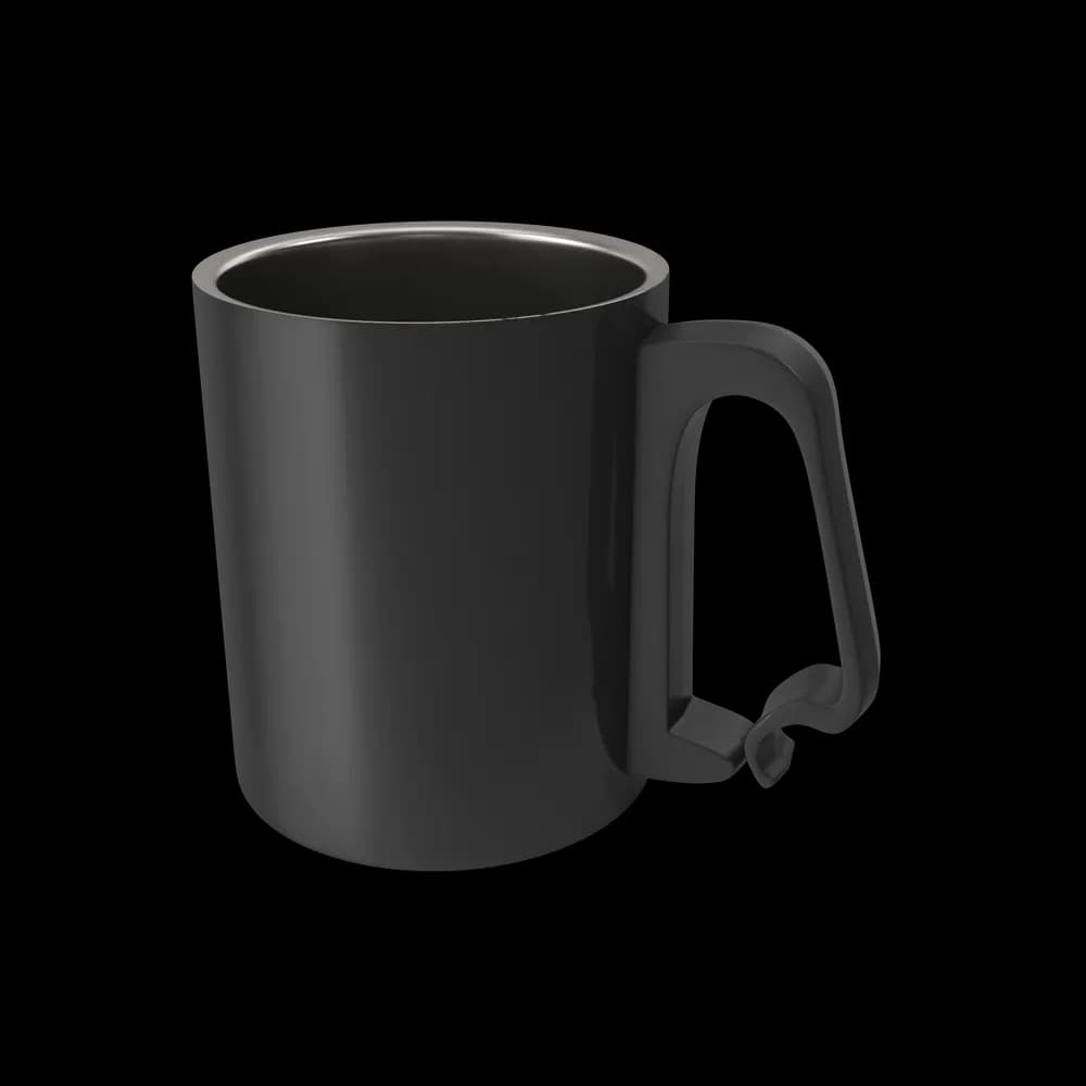 Black Aluminium Cup