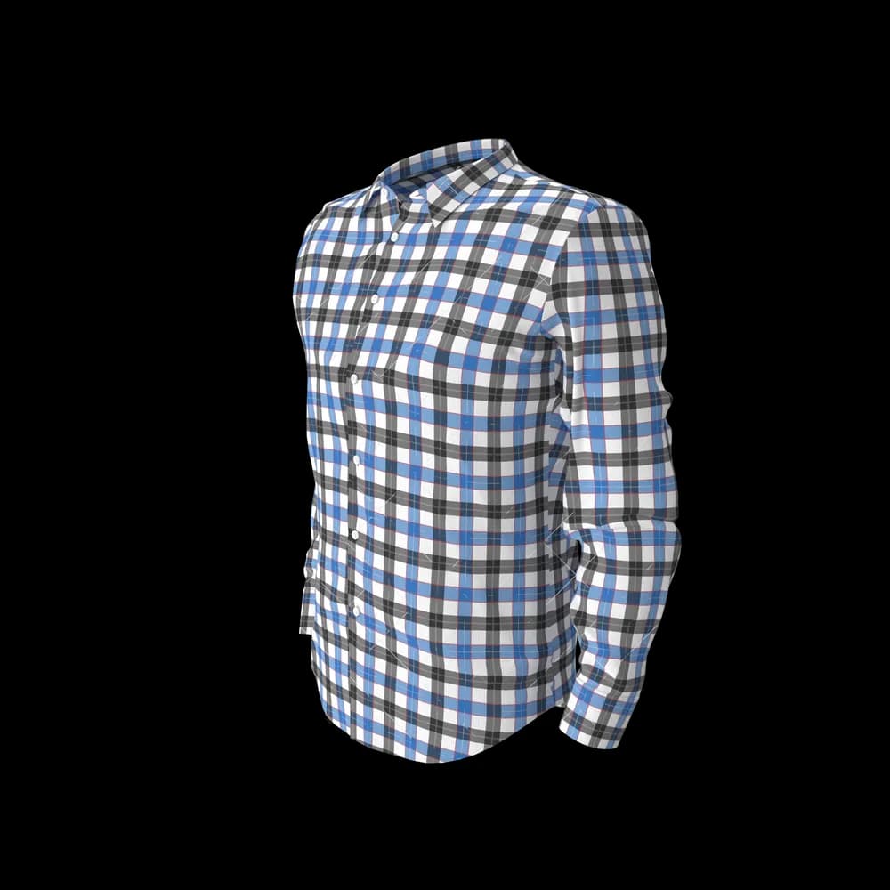 Blue & Black Check Shirt