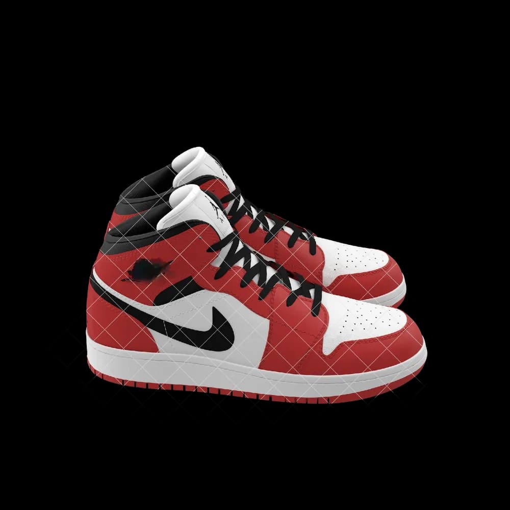 Nike Air Jordan 1 Red And Black